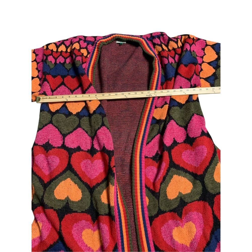 Beautiful  Farm Rio Full of Hearts Midi Cardigan Good condition - Picture 15 of 16